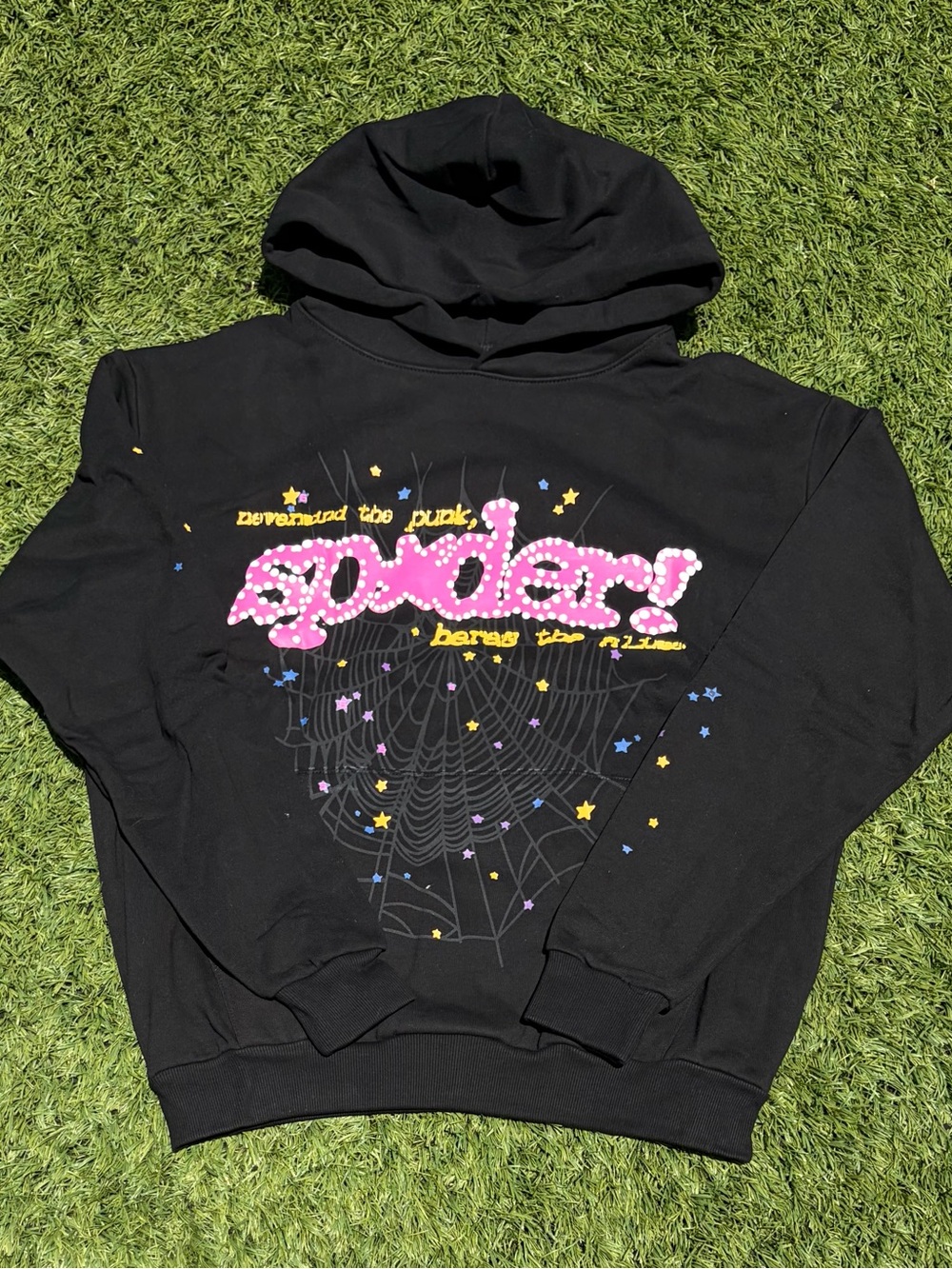 (New) Sp5der Black Punk V2 Hoodie